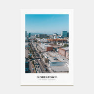 Koreatown, Los Angeles Portrait Color Poster