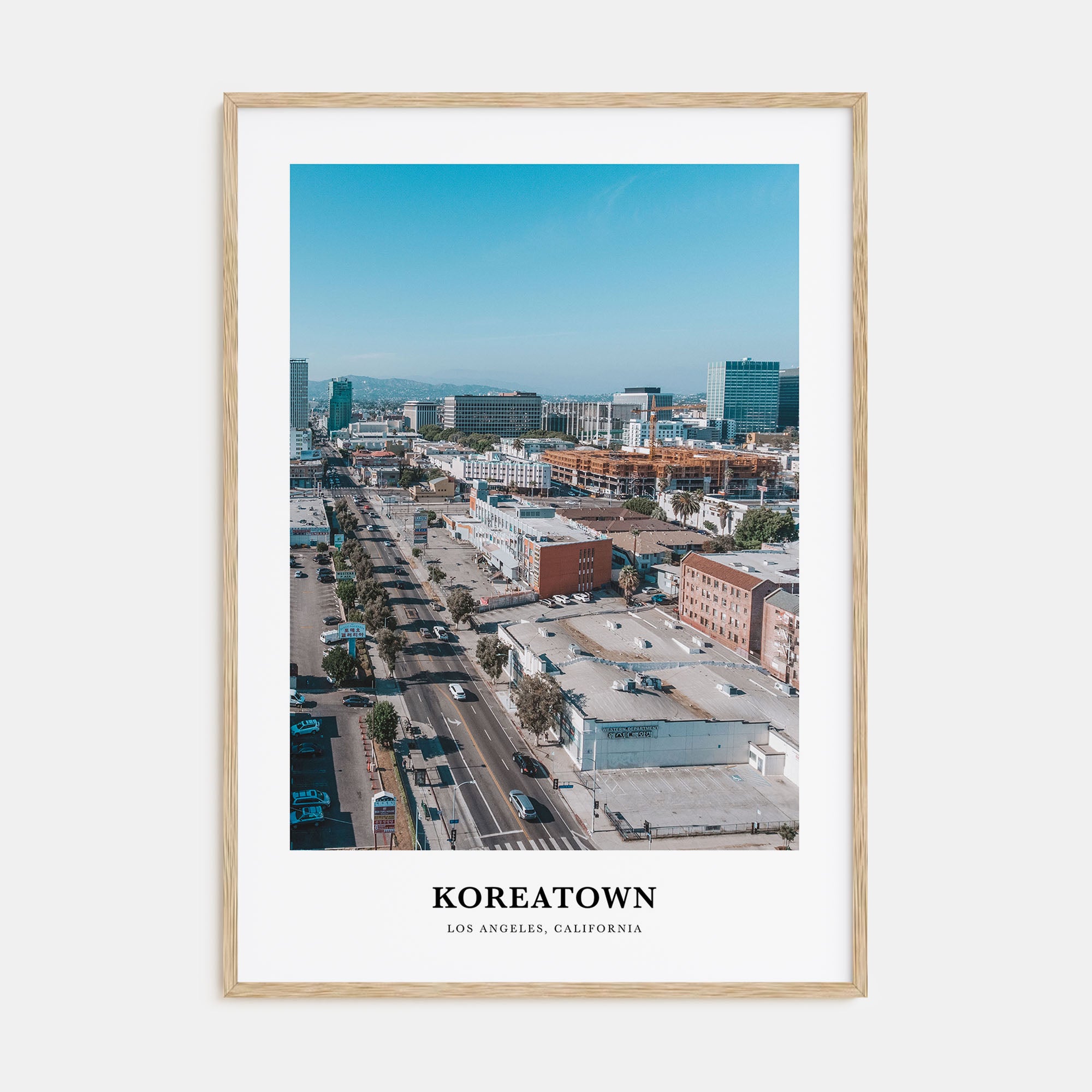 Koreatown, Los Angeles Portrait Color Poster