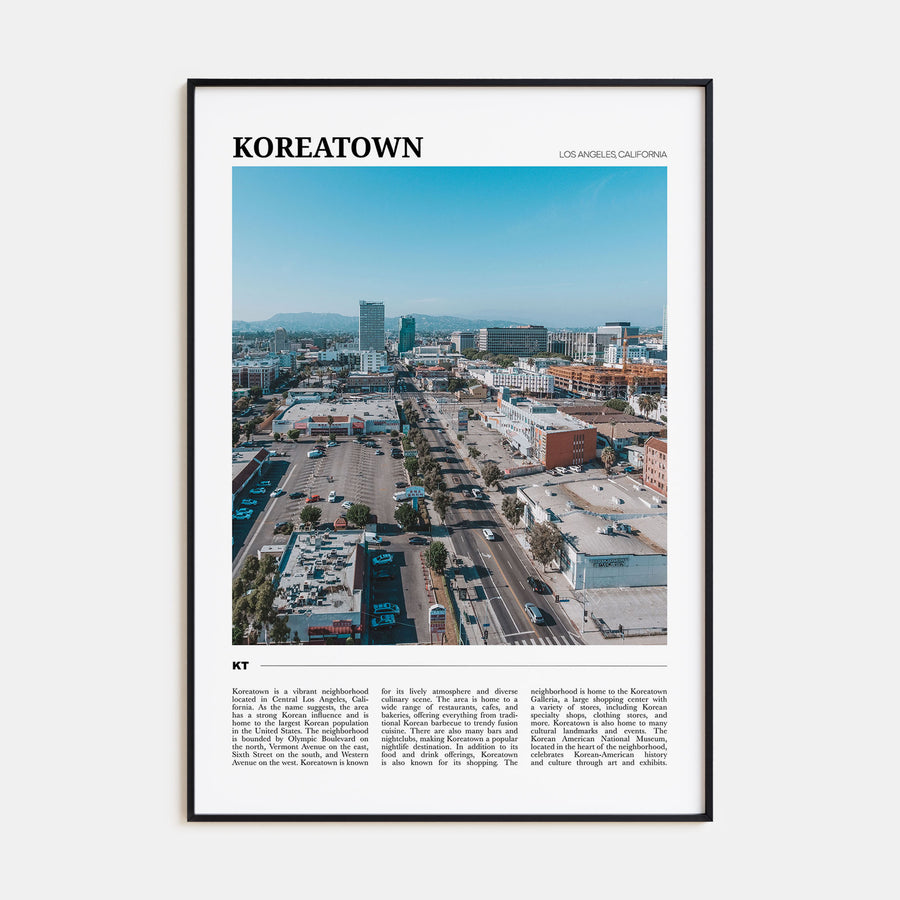 Koreatown, Los Angeles Travel Color Poster