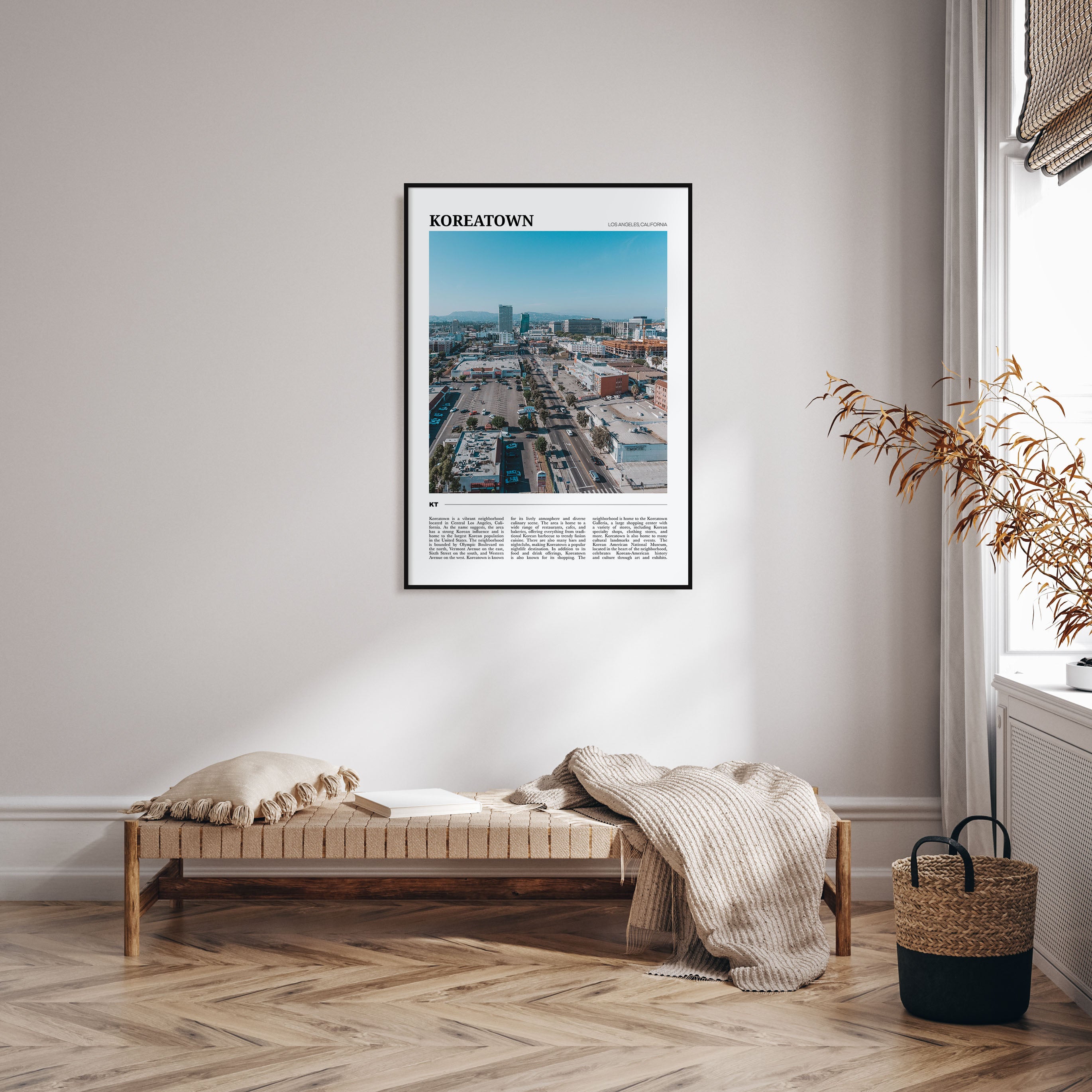 Koreatown, Los Angeles Travel Color Poster