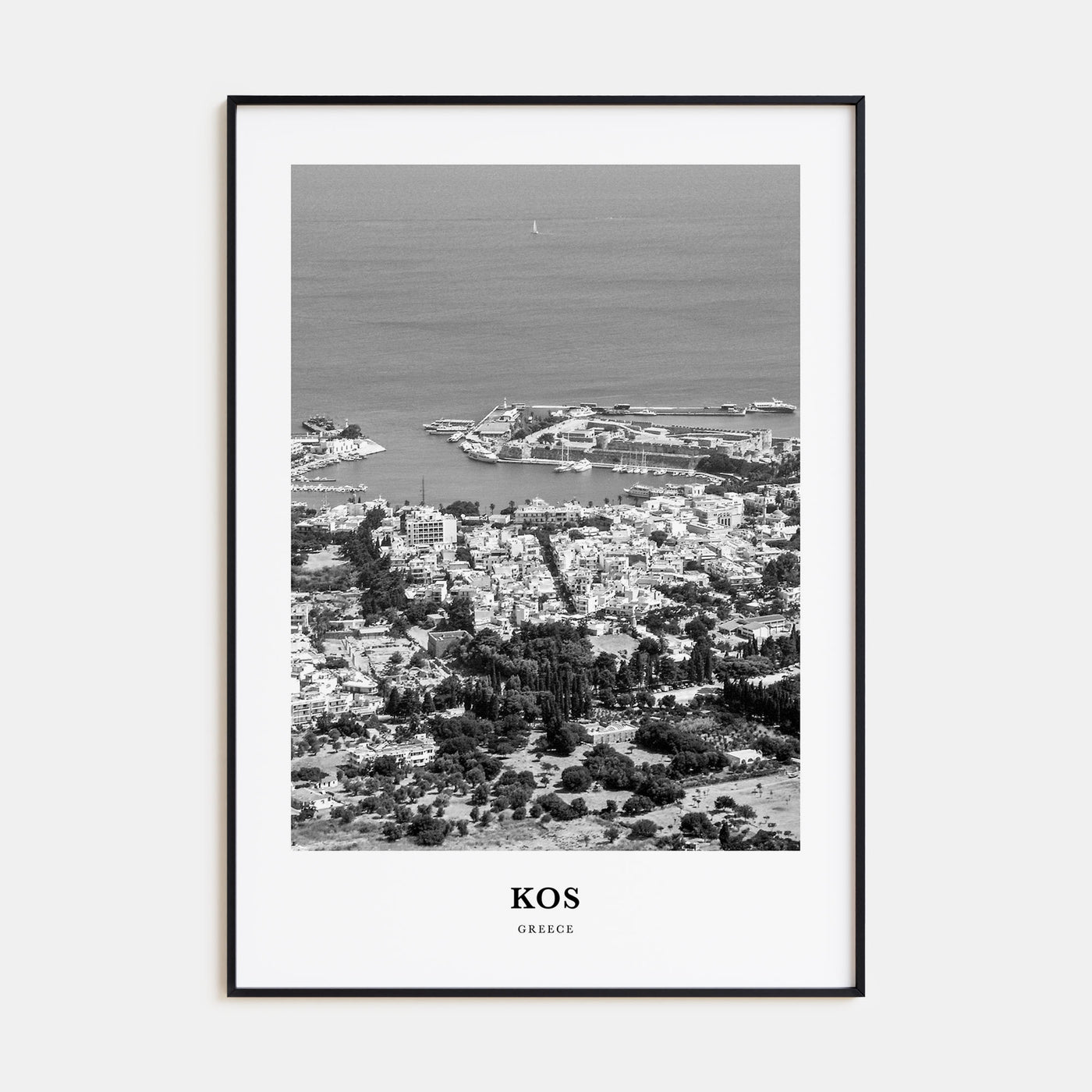 Kos Portrait B&W Poster