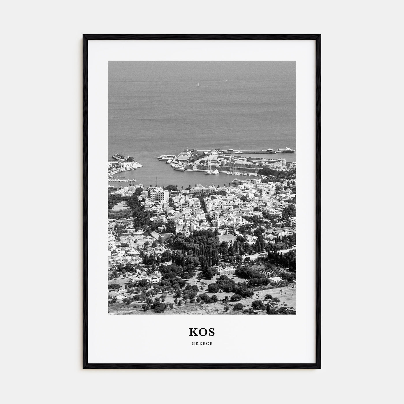 Kos Portrait B&W Poster