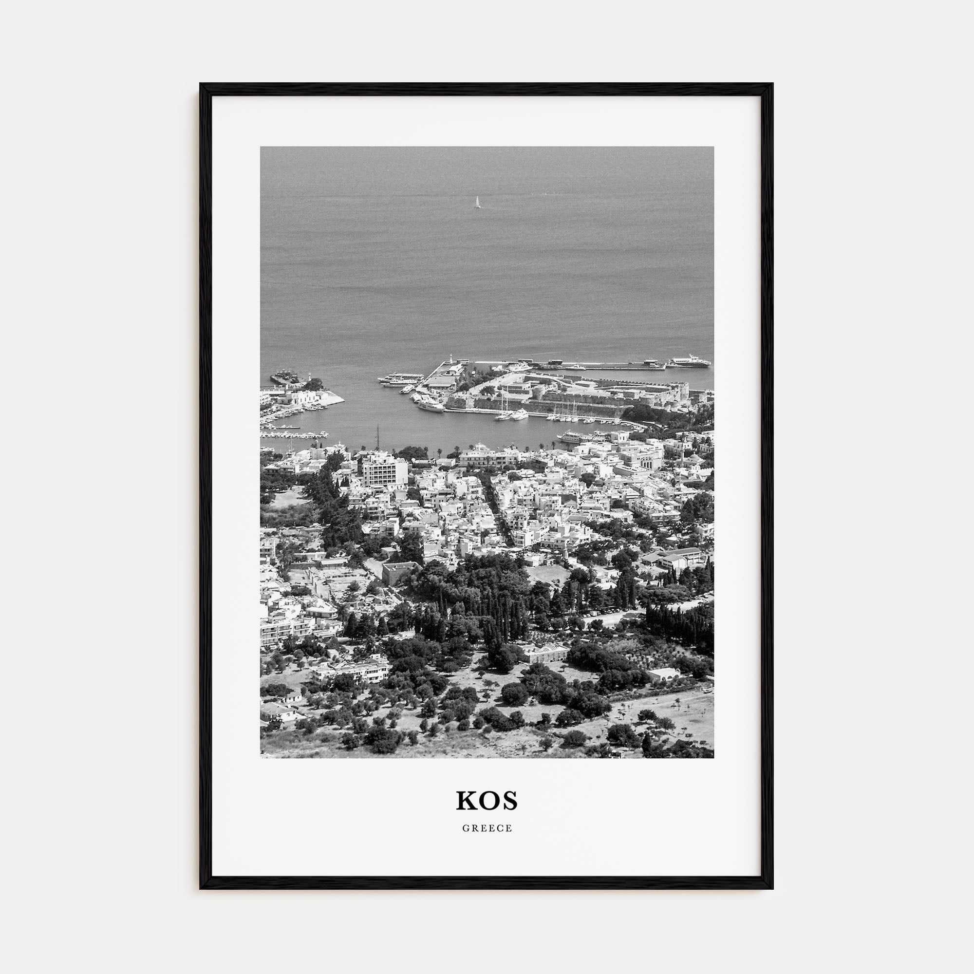 Kos Portrait B&W Poster