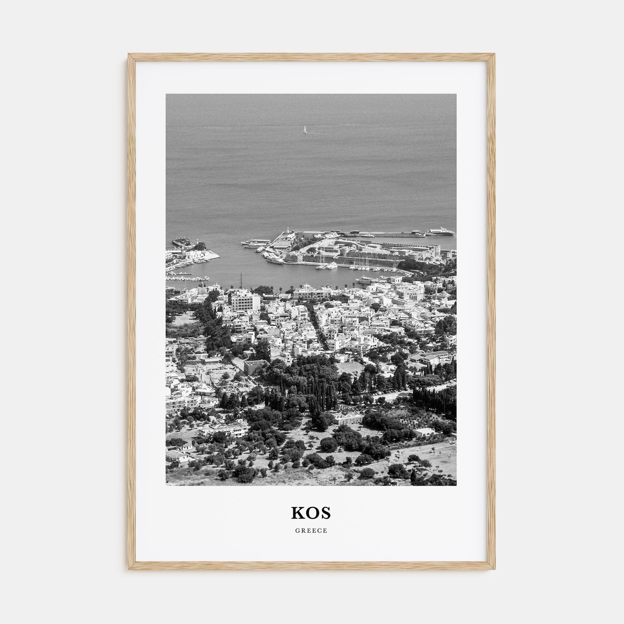 Kos Portrait B&W Poster