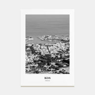 Kos Portrait B&W Poster