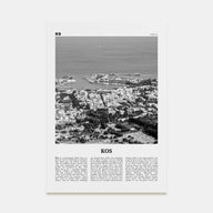 Kos Travel B&W Poster