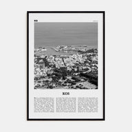 Kos Travel B&W Poster
