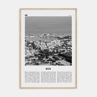 Kos Travel B&W Poster