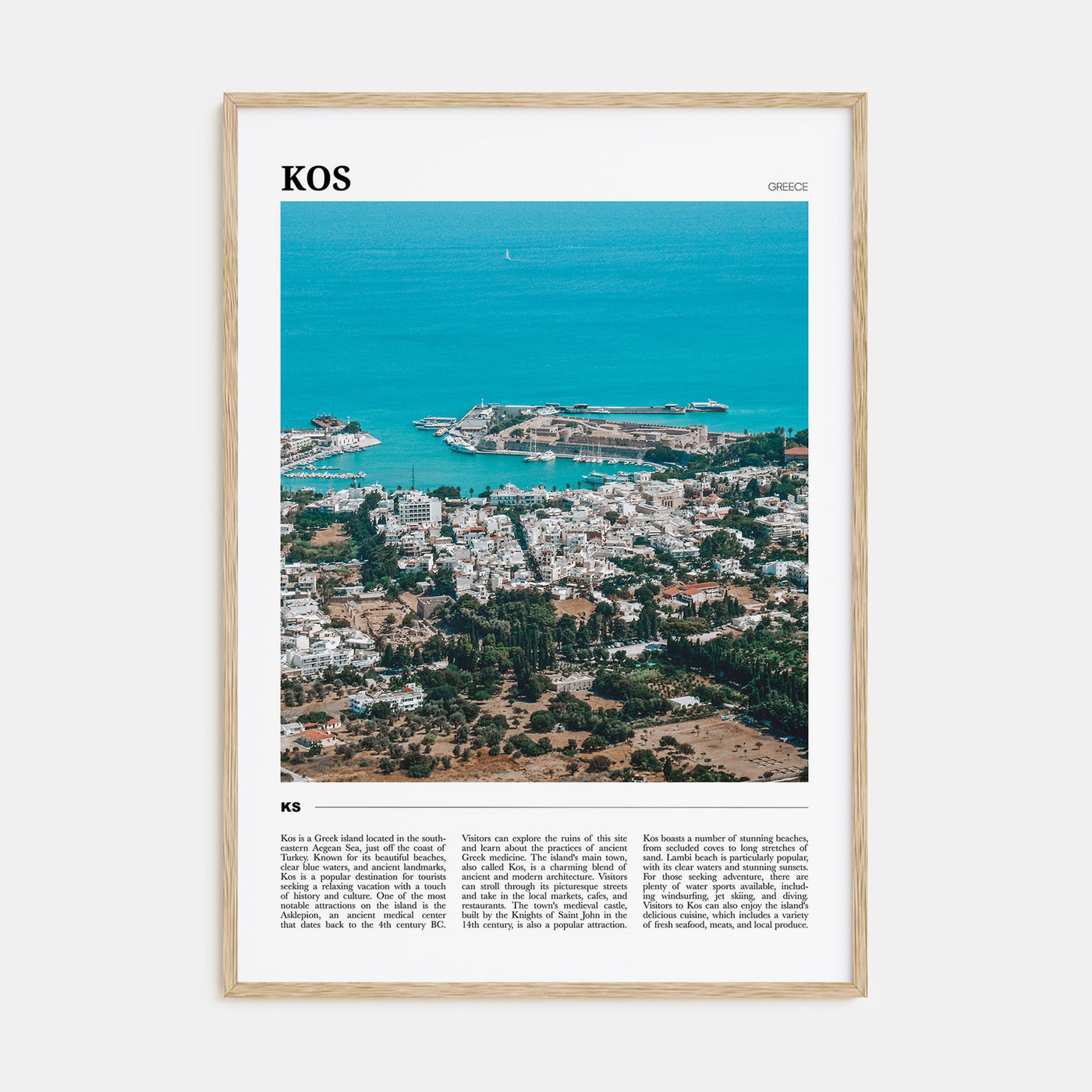 Kos Travel Color Poster