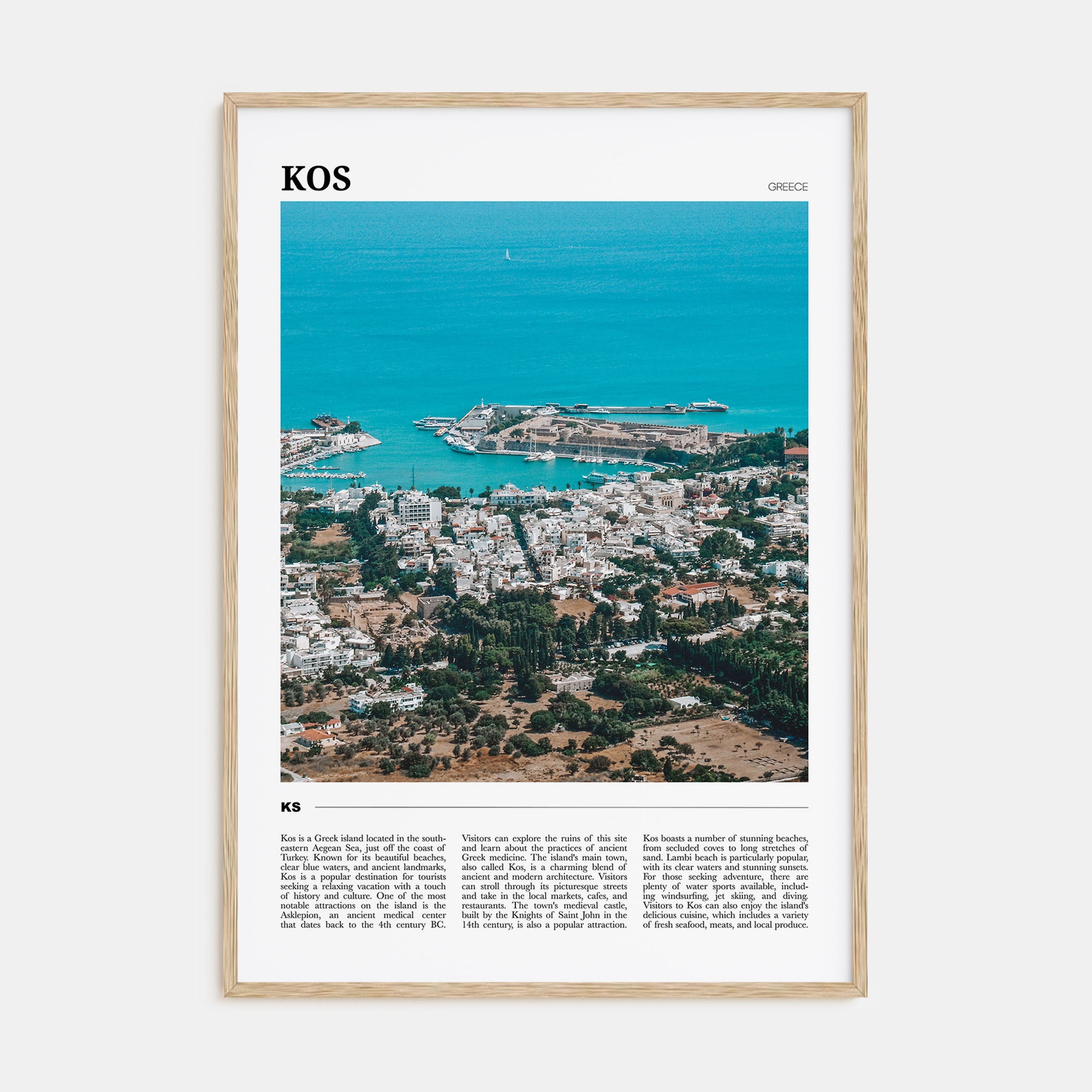 Kos Travel Color Poster