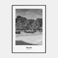 Krabi Portrait B&W Poster