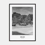 Krabi Portrait B&W Poster