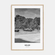 Krabi Portrait B&W Poster