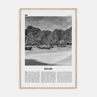 Krabi Travel B&W Poster