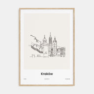 Kraków Drawn Poster