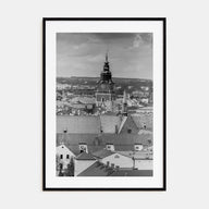 Kraków Photo B&W Poster