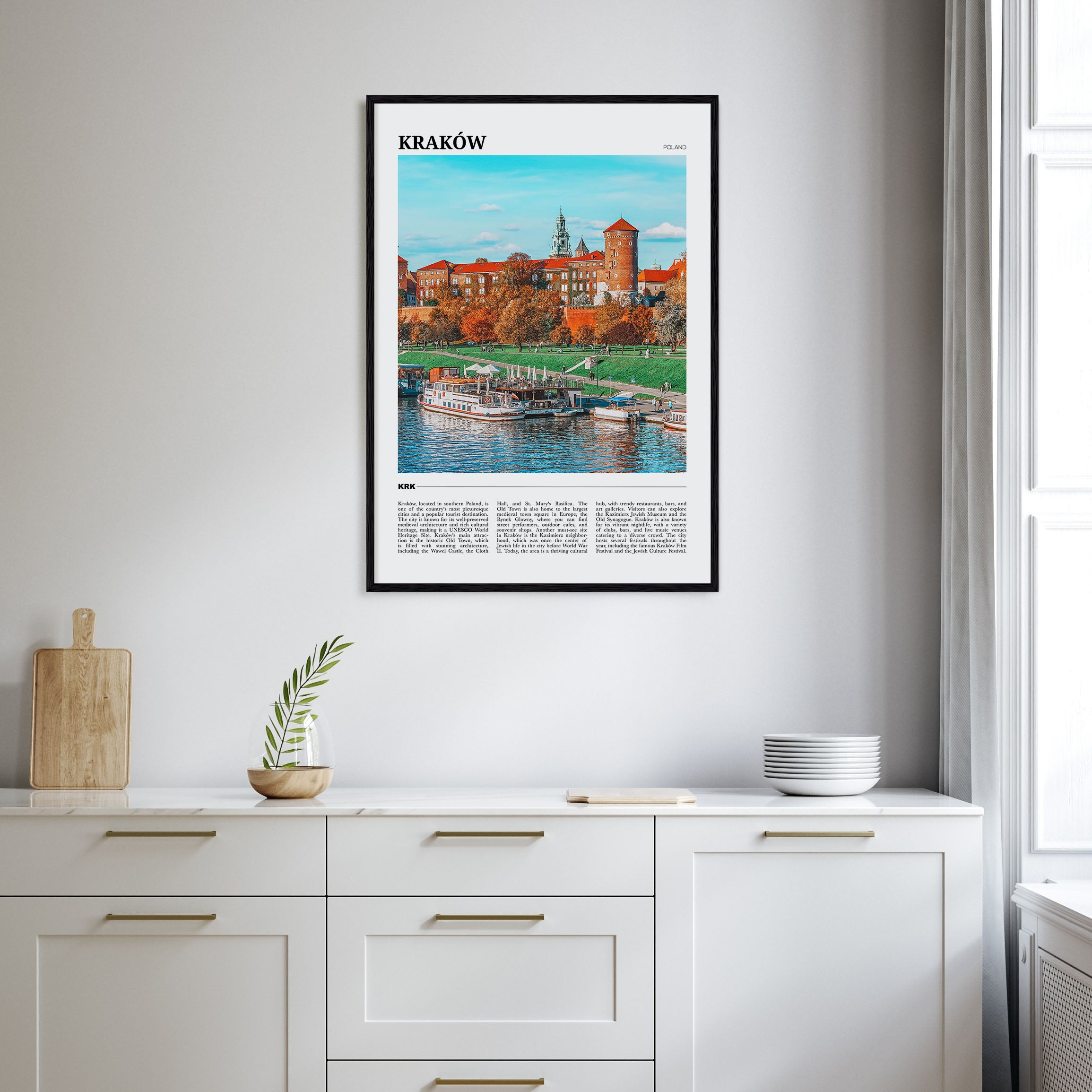 Kraków Travel Color Poster