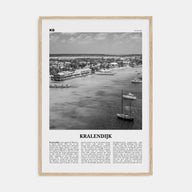 Kralendijk Travel B&W Poster