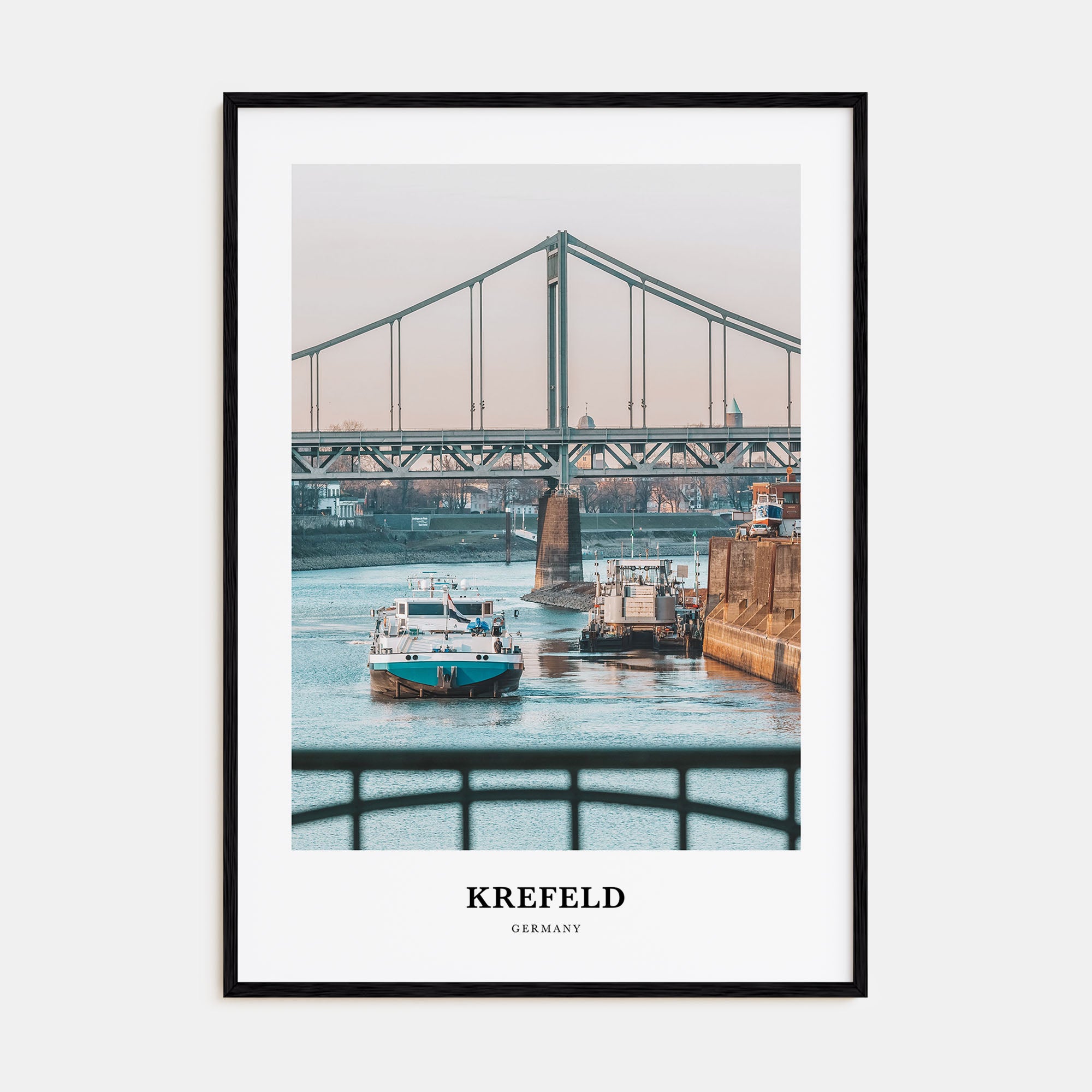 Krefeld Portrait Color Poster