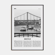 Krefeld Travel B&W Poster