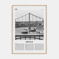 Krefeld Travel B&W Poster