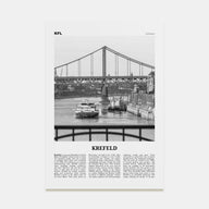 Krefeld Travel B&W Poster