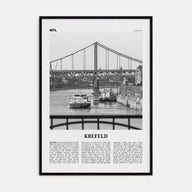 Krefeld Travel B&W Poster