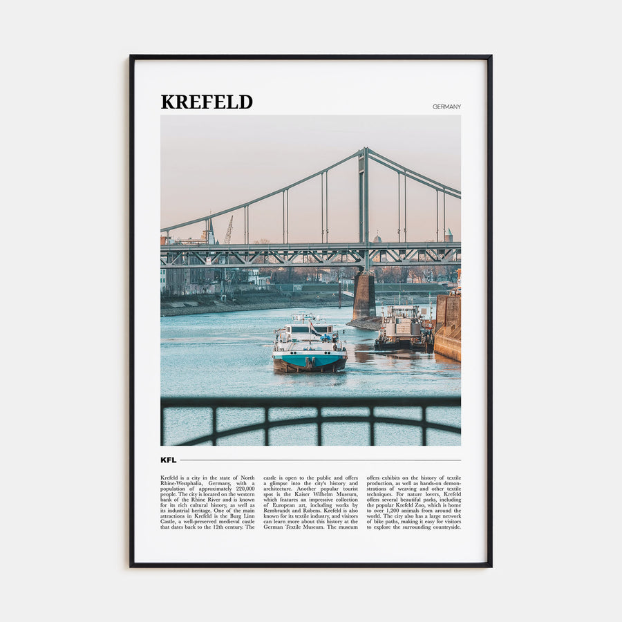 Krefeld Travel Color Poster