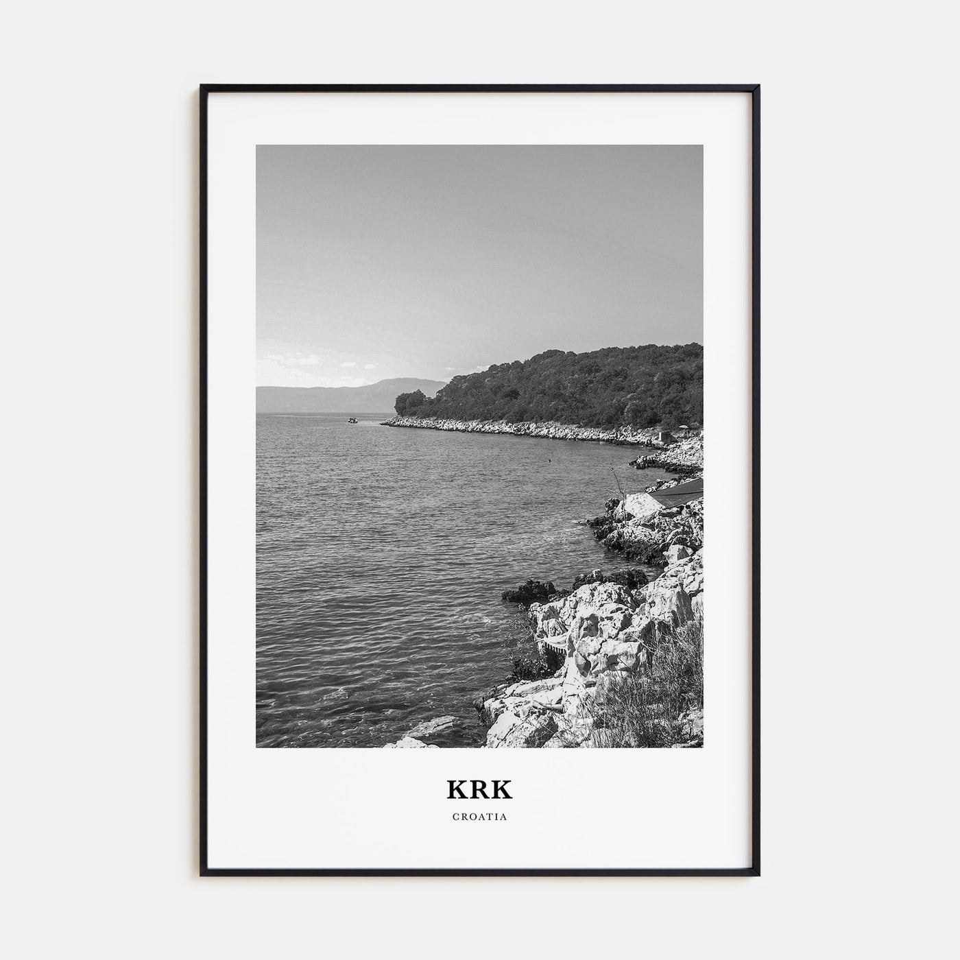 Krk Portrait B&W Poster