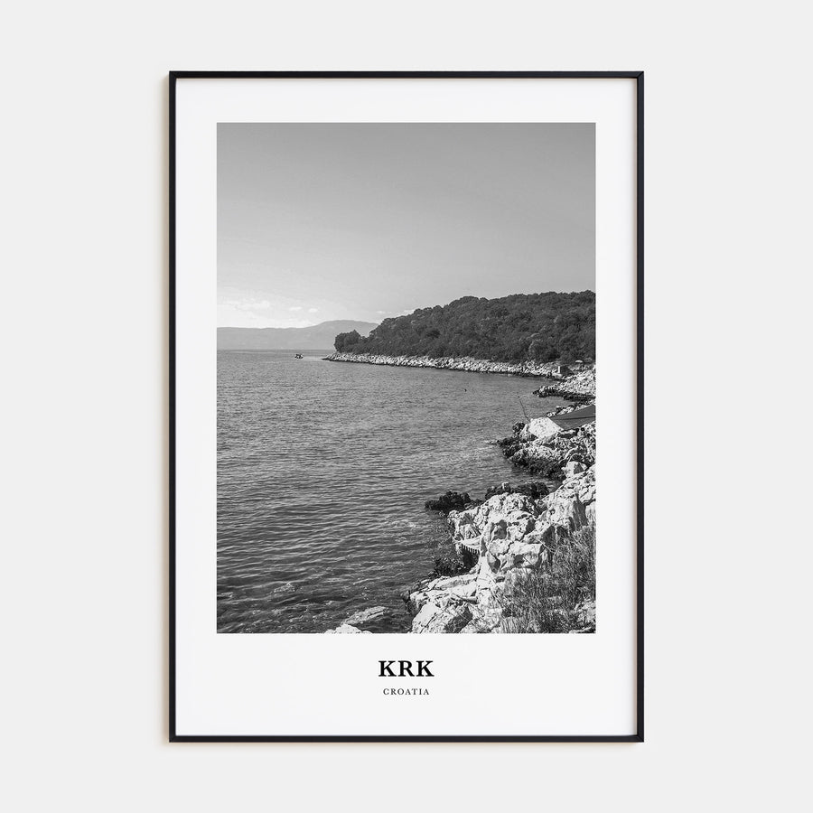 Krk Portrait B&W Poster