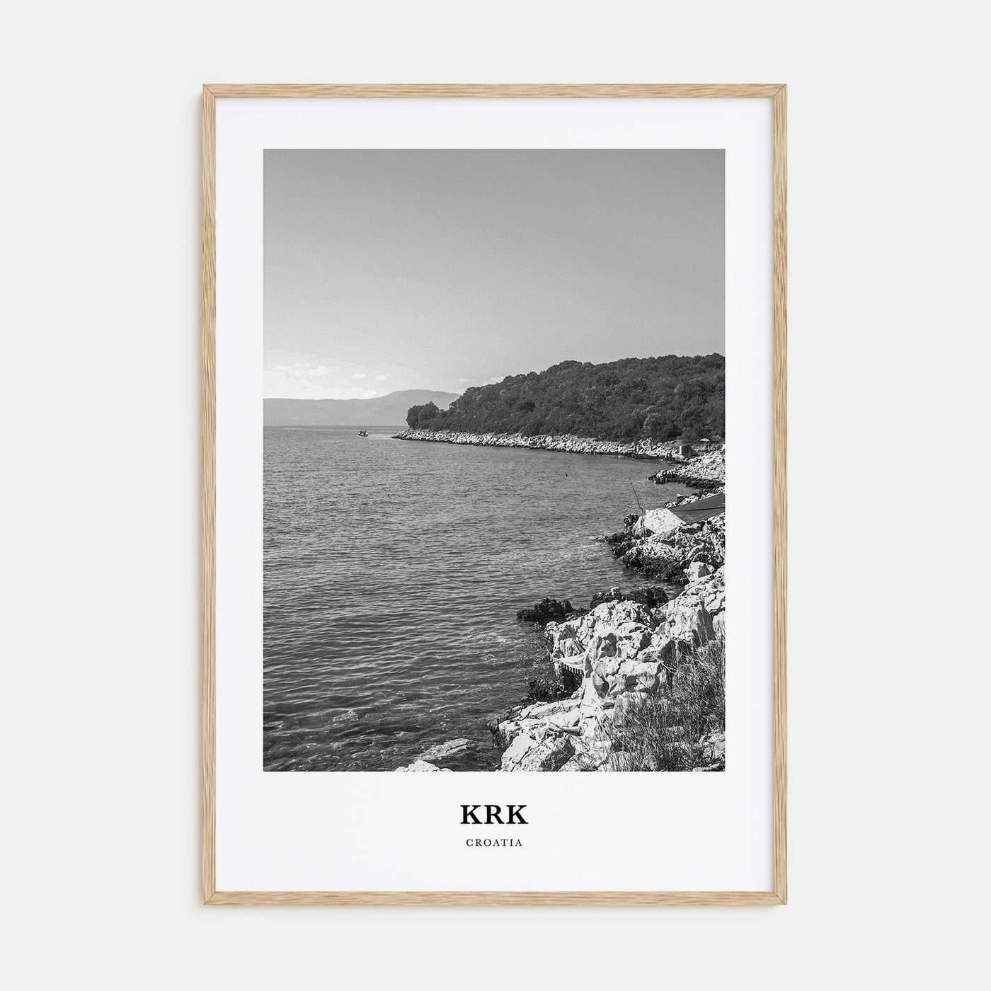 Krk Portrait B&W Poster
