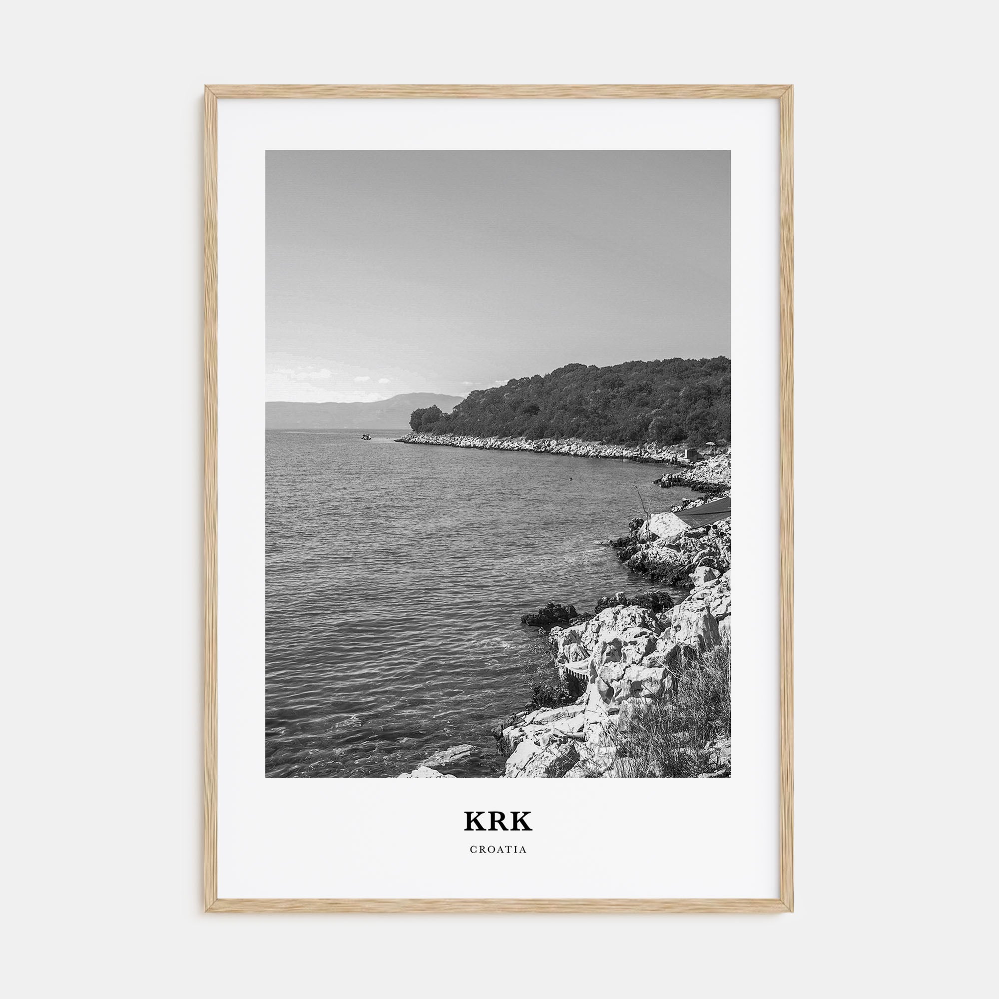Krk Portrait B&W Poster