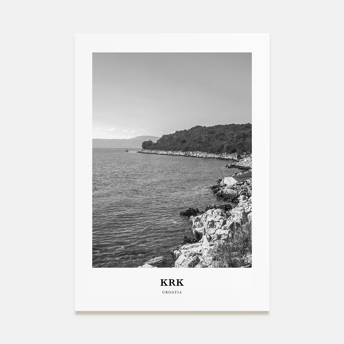 Krk Portrait B&W Poster