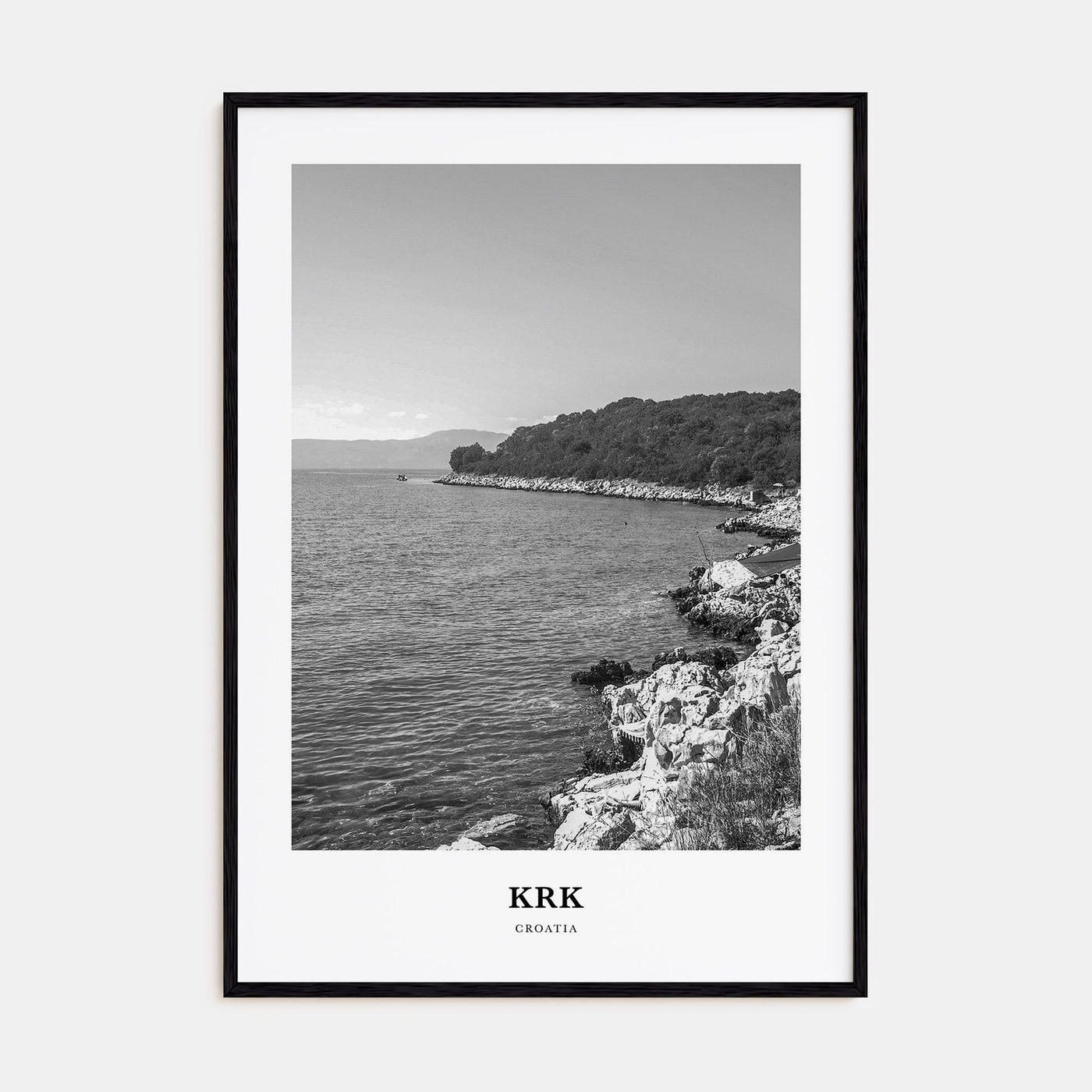 Krk Portrait B&W Poster