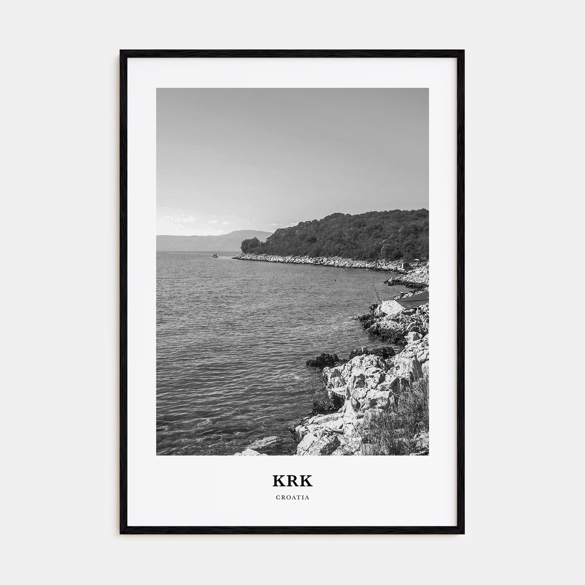 Krk Portrait B&W Poster