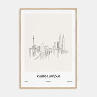 Kuala Lumpur Drawn Poster