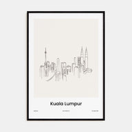 Kuala Lumpur Drawn Poster