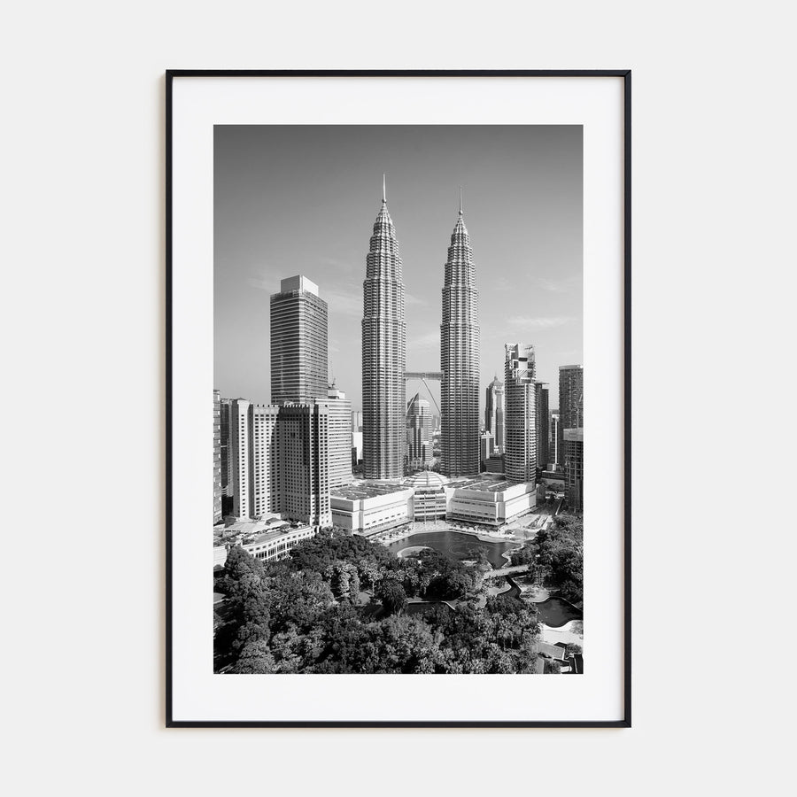 Kuala Lumpur Photo B&W Poster