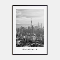 Kuala Lumpur Portrait B&W No 1 Poster