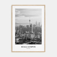 Kuala Lumpur Portrait B&W No 1 Poster