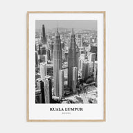 Kuala Lumpur Portrait B&W No 2 Poster