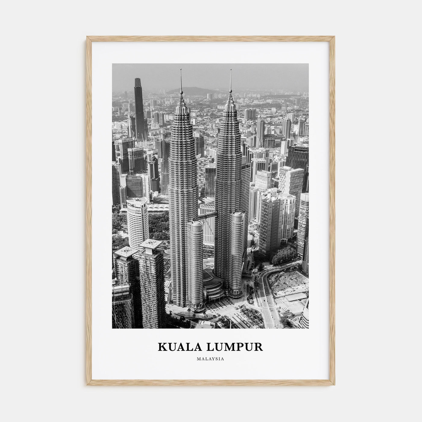 Kuala Lumpur Portrait B&W No 2 Poster