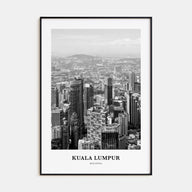 Kuala Lumpur Portrait B&W No 3 Poster