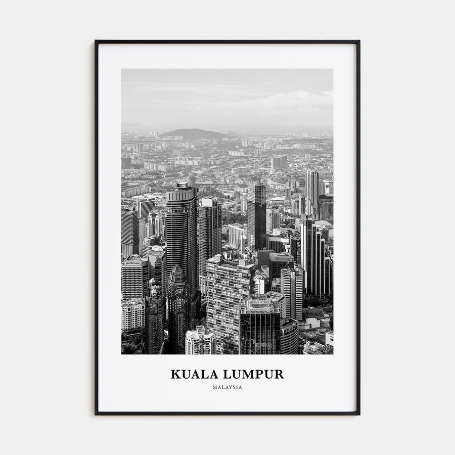 Kuala Lumpur Portrait B&W No 3 Poster