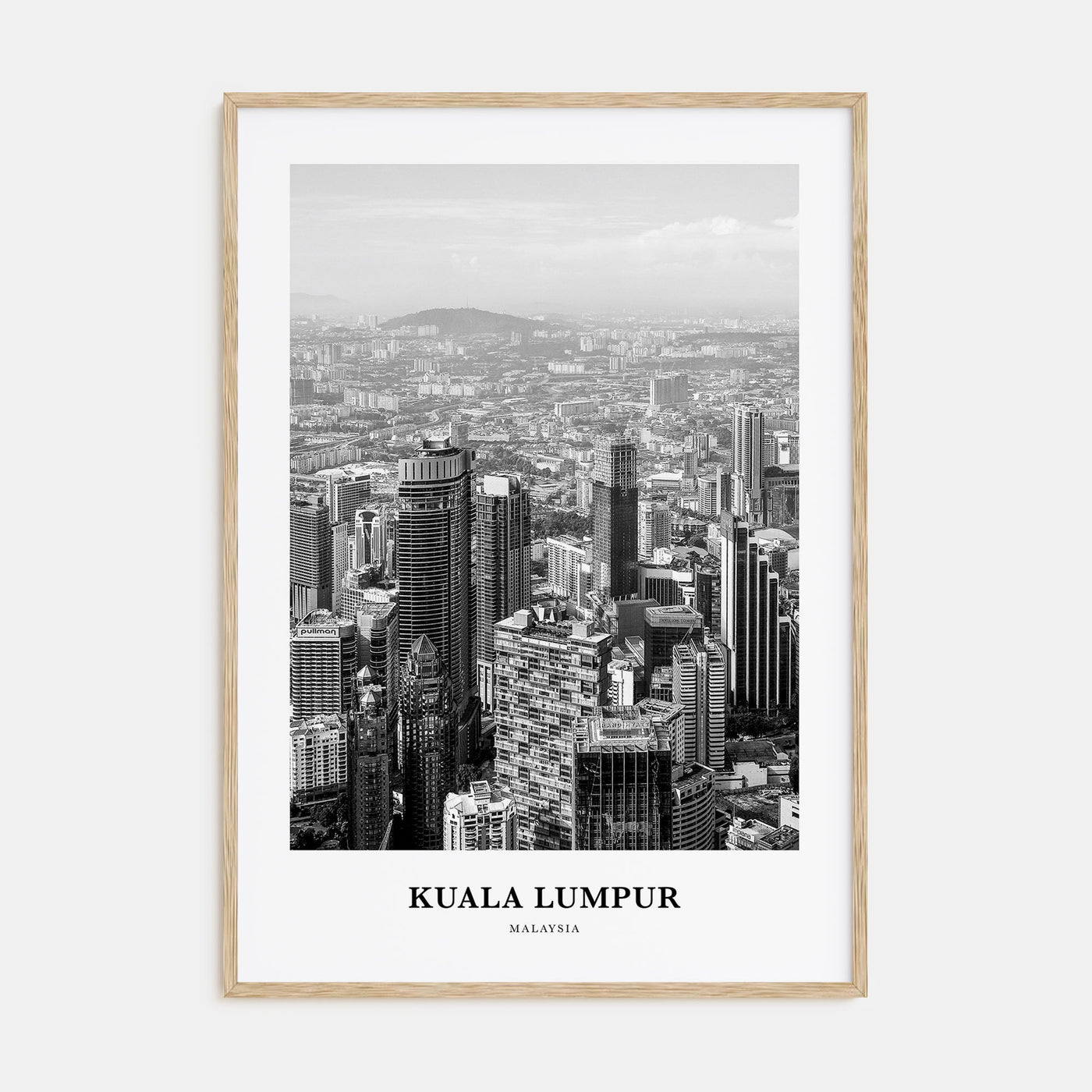 Kuala Lumpur Portrait B&W No 3 Poster