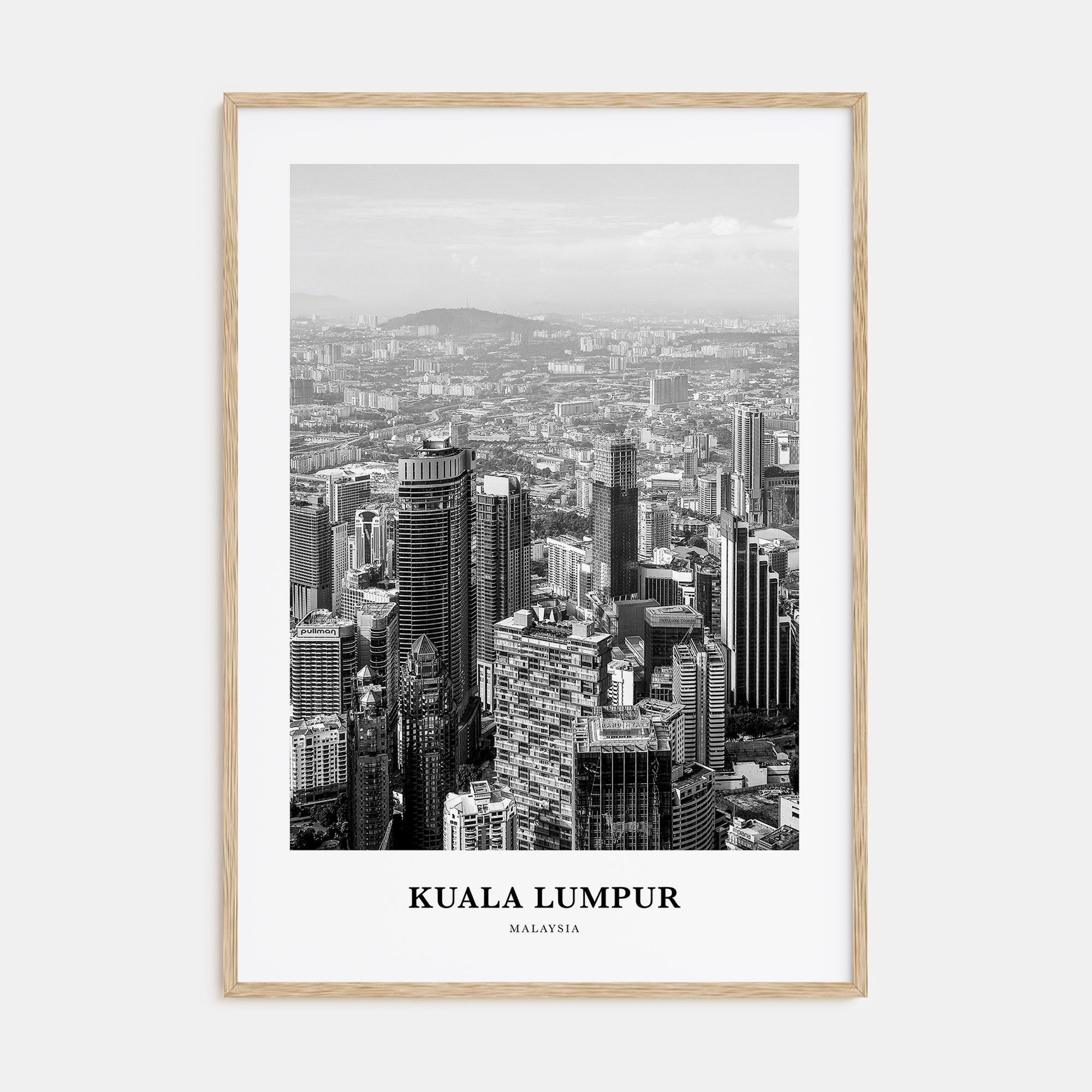 Kuala Lumpur Portrait B&W No 3 Poster