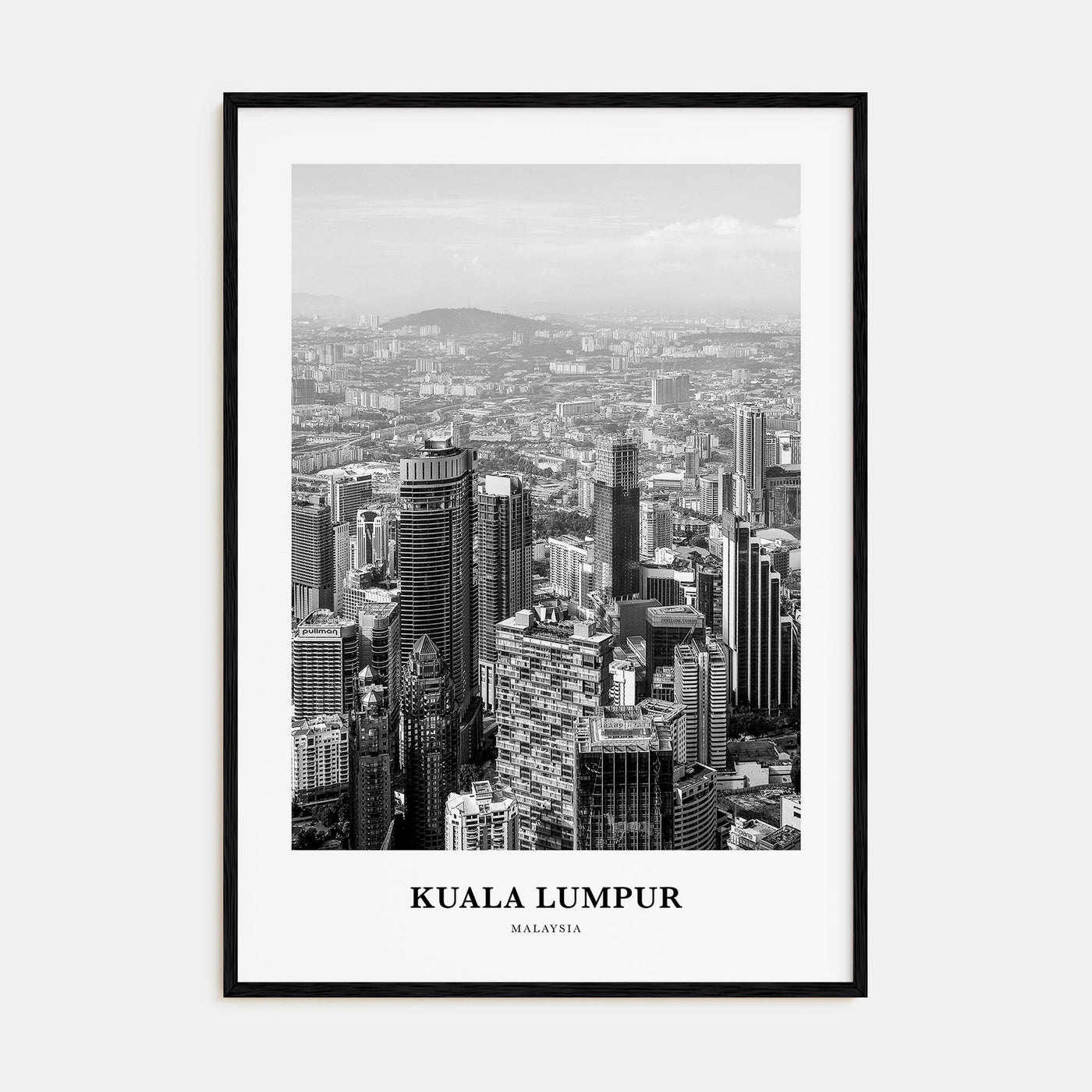 Kuala Lumpur Portrait B&W No 3 Poster