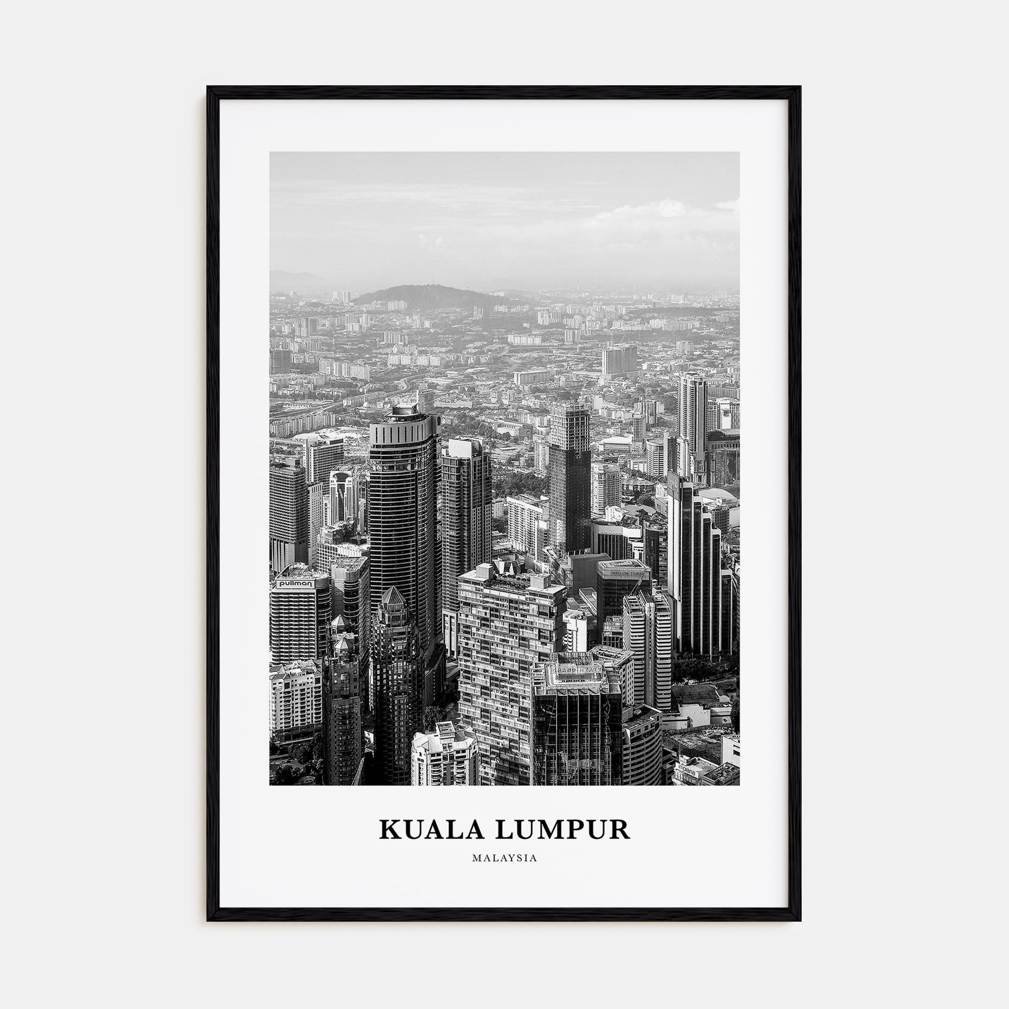 Kuala Lumpur Portrait B&W No 3 Poster