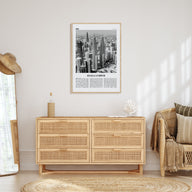 Kuala Lumpur Travel B&W No 1 Poster