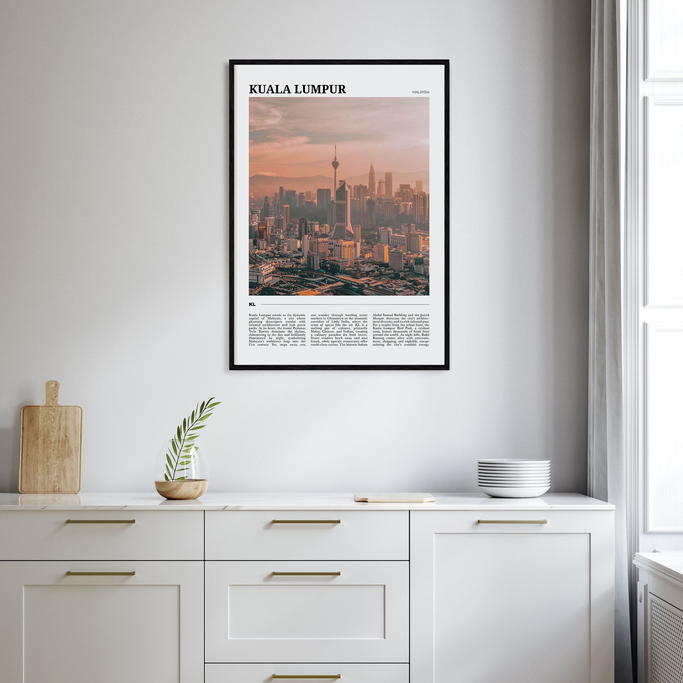 Kuala Lumpur Travel Color Poster
